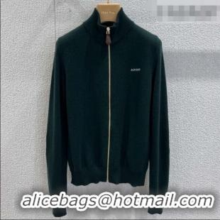 ​Promotional Miu Miu Cashmere Zipped Cardigan M011409 Green 2026