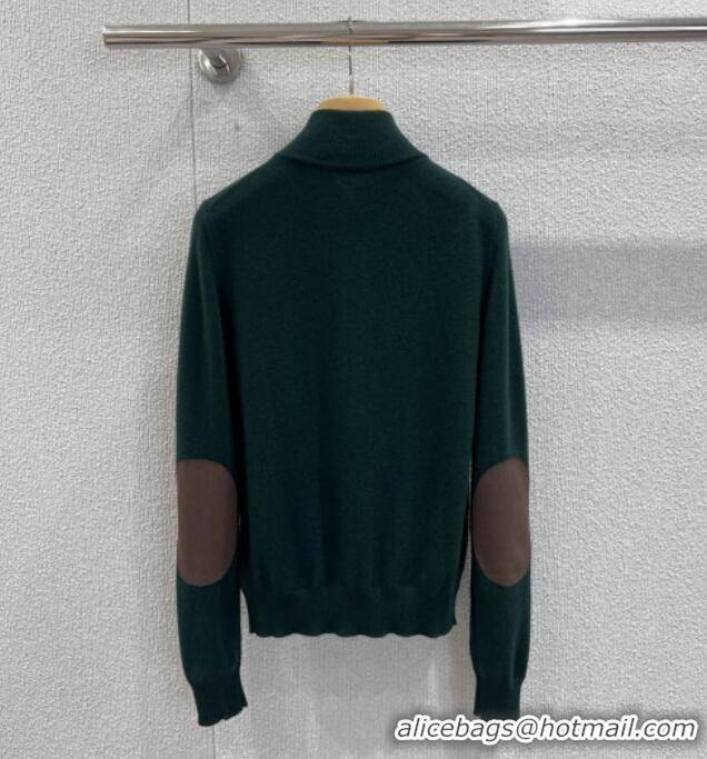 ​Promotional Miu Miu Cashmere Zipped Cardigan M011409 Green 2026