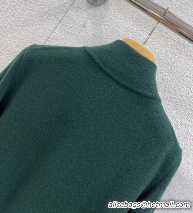 ​Promotional Miu Miu Cashmere Zipped Cardigan M011409 Green 2026