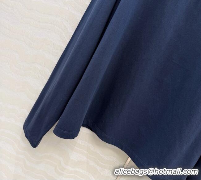 Super Quality Miu Miu Cotton T-shirt M011410 Blue 2026