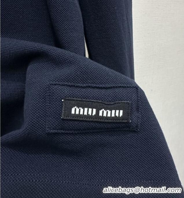 Modern Classic Miu Miu Cotton Polo Shirt M011411 Blue 2026