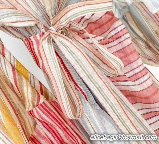 ​Top Grade Zimmermann Linen & Silk Long Dress Z011416 Multicolor 2026