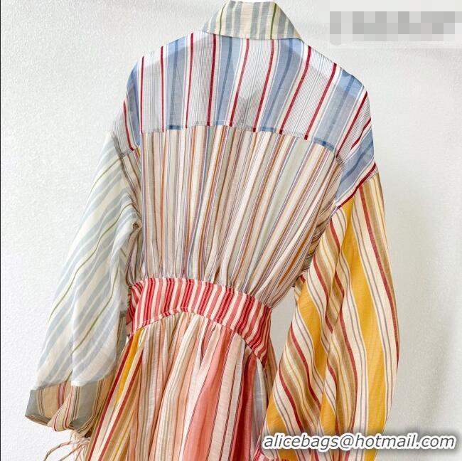 ​Top Grade Zimmermann Linen & Silk Long Dress Z011416 Multicolor 2026