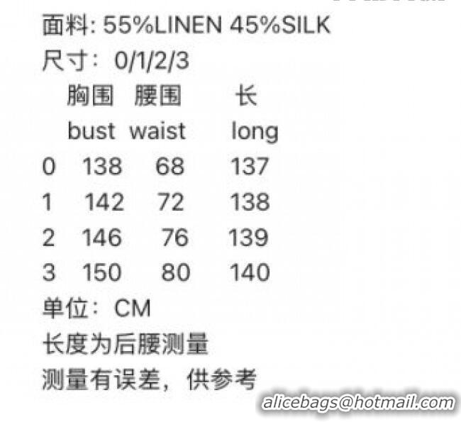 ​Top Grade Zimmermann Linen & Silk Long Dress Z011416 Multicolor 2026