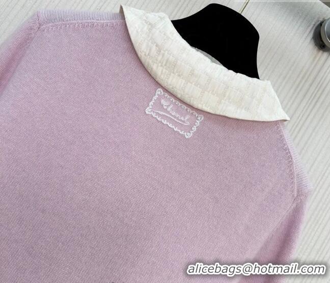 Top Quality Chanel Cashmere Cardigan CH011302 Purple 2026