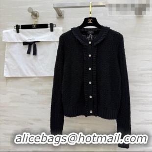 ​Top Design Chanel Cardigan with Ruffles CH011305 Black 2026