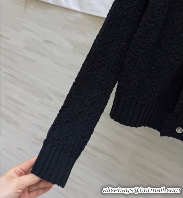 ​Top Design Chanel Cardigan with Ruffles CH011305 Black 2026