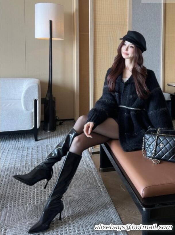 Luxury Cheap Chanel Mohair Cardigan CH011406 Black 2026