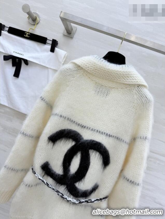 ​Luxury Cheap Chanel Mohair Cardigan CH011407 Beige 2026