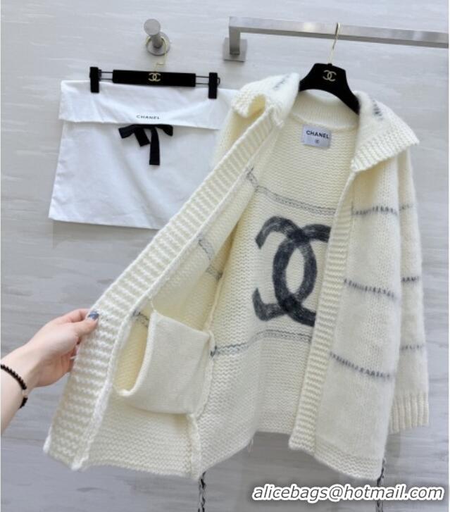 ​Luxury Cheap Chanel Mohair Cardigan CH011407 Beige 2026