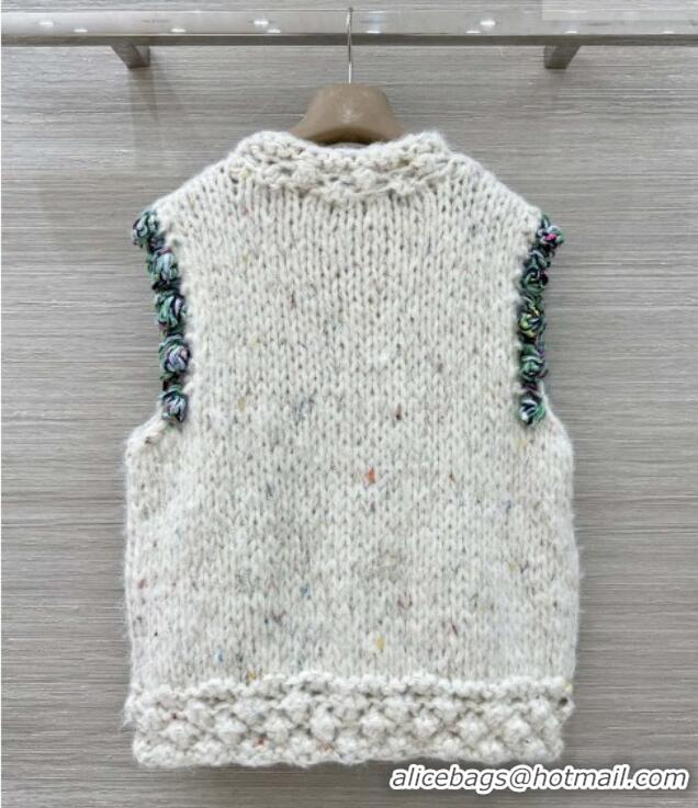 Fashion Discount Chanel Cashmere Vest CH011423 Beige/Green 2026