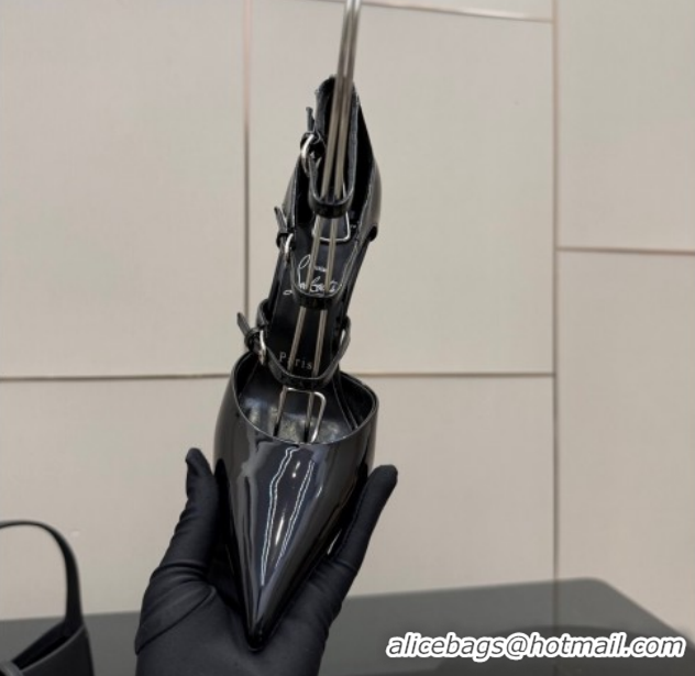 Most Popular Christian Louboutin Patent Leather Pumps with Trible Straps CL120902 Black 2026