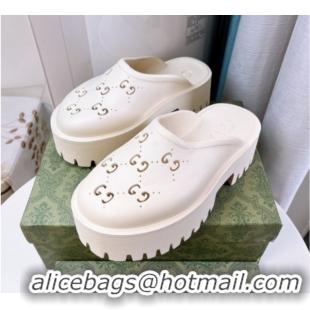 Unique Style Gucci TPU Mules G120116 White