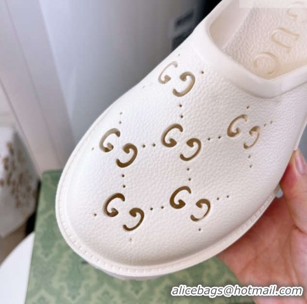 Unique Style Gucci TPU Mules G120116 White