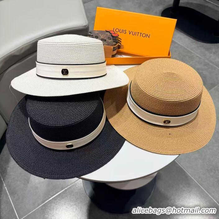 Famous Brand Louis Vuitton Straw Hat 74451 Apricot