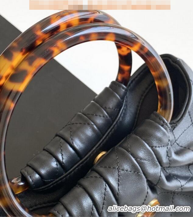 Buy Discount Chanel Original Lambskin Small Hobo Bag AS6022 Black 2025