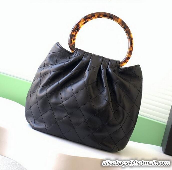 Buy Discount Chanel Original Lambskin Small Hobo Bag AS6022 Black 2025