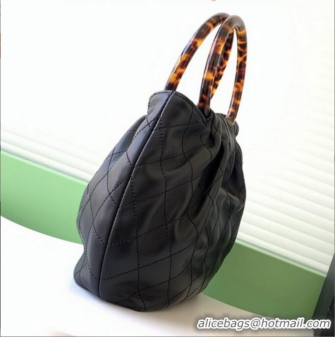 Buy Discount Chanel Original Lambskin Small Hobo Bag AS6022 Black 2025