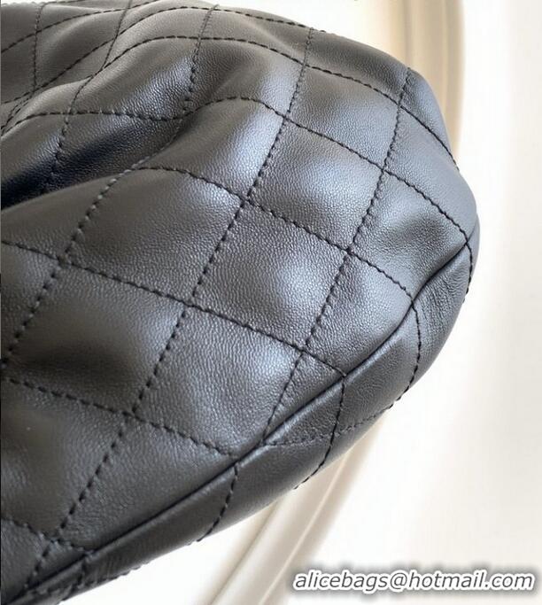 Buy Discount Chanel Original Lambskin Small Hobo Bag AS6022 Black 2025