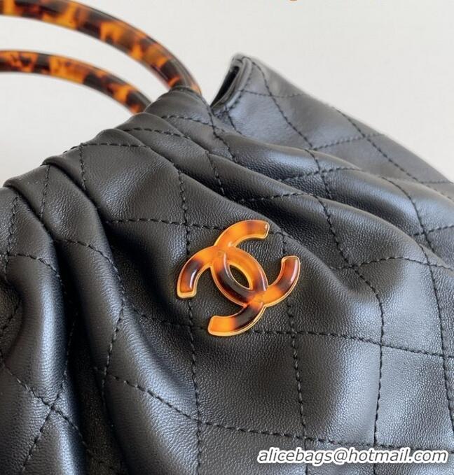 Buy Discount Chanel Original Lambskin Small Hobo Bag AS6022 Black 2025