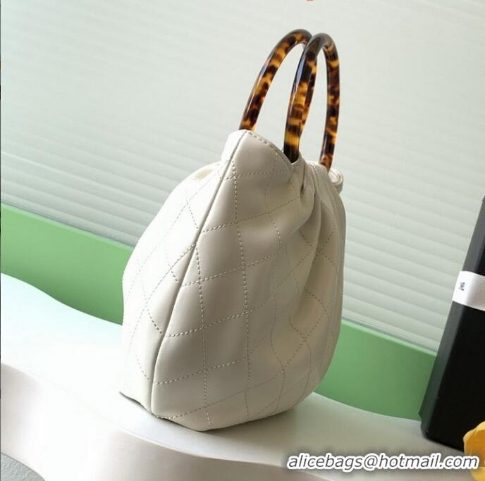 Inexpensive Chanel Original Lambskin Small Hobo Bag AS6022 White 2025