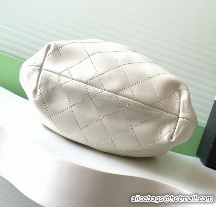 Inexpensive Chanel Original Lambskin Small Hobo Bag AS6022 White 2025