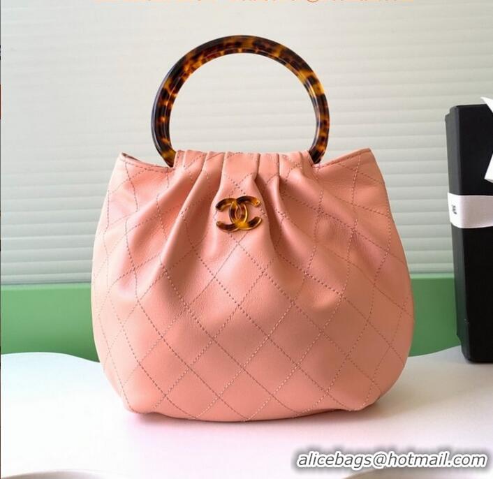Famous Brand Chanel Original Lambskin Small Hobo Bag AS6022 Pink 2025