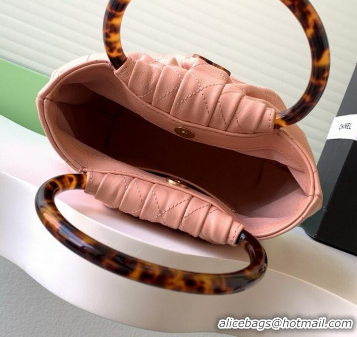 Famous Brand Chanel Original Lambskin Small Hobo Bag AS6022 Pink 2025