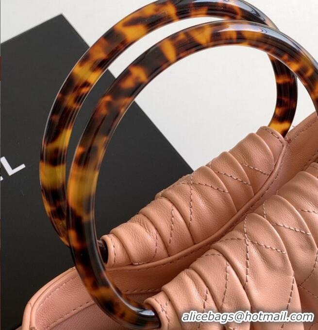 Famous Brand Chanel Original Lambskin Small Hobo Bag AS6022 Pink 2025