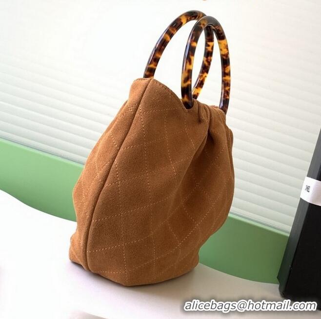 Best Price Chanel Original Suede Calfskin Small Hobo Bag AS6022 Camel 2025