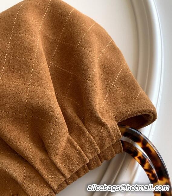 Best Price Chanel Original Suede Calfskin Small Hobo Bag AS6022 Camel 2025