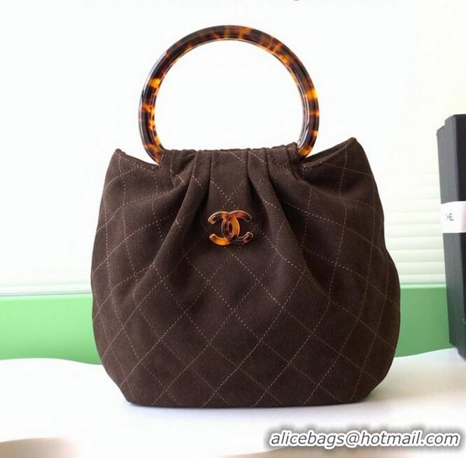 Reasonable Price Chanel Original Suede Calfskin Small Hobo Bag AS6022 Coffee 2025