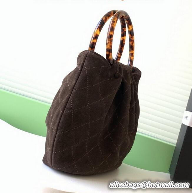 Reasonable Price Chanel Original Suede Calfskin Small Hobo Bag AS6022 Coffee 2025
