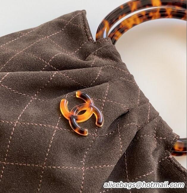 Reasonable Price Chanel Original Suede Calfskin Small Hobo Bag AS6022 Coffee 2025