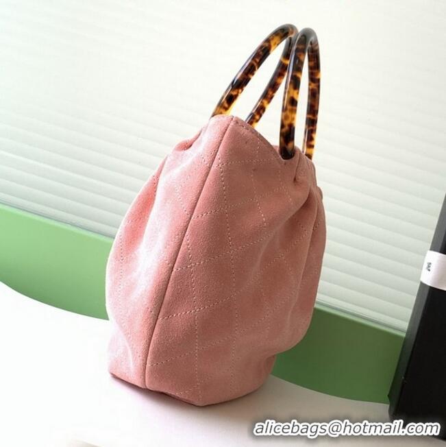 Promotional Chanel Original Suede Calfskin Small Hobo Bag AS6022 Pink 2025