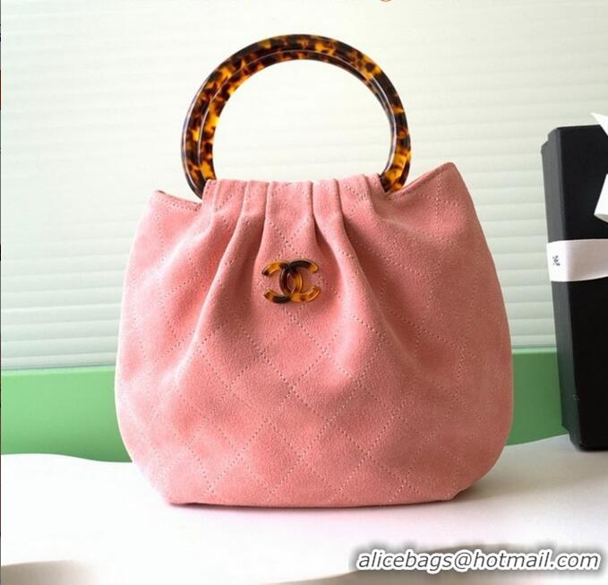 Promotional Chanel Original Suede Calfskin Small Hobo Bag AS6022 Pink 2025