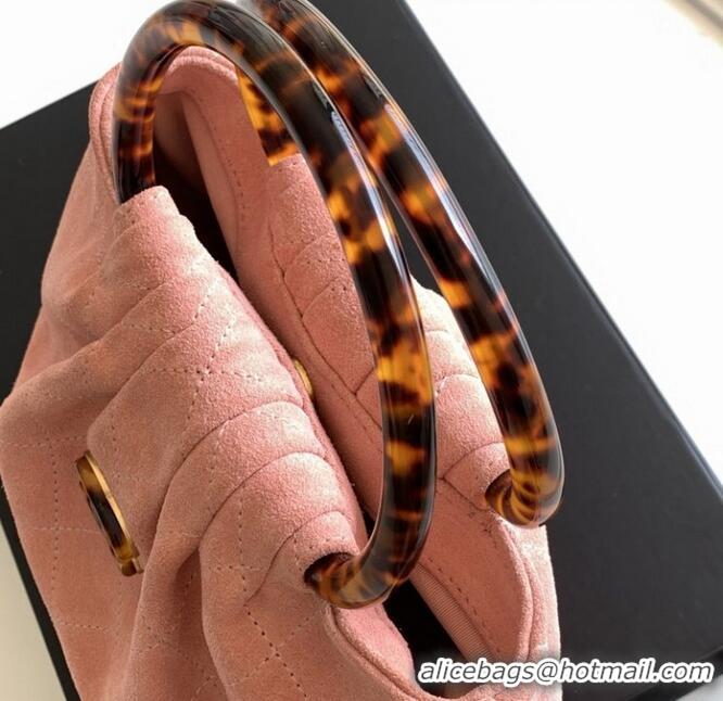 Promotional Chanel Original Suede Calfskin Small Hobo Bag AS6022 Pink 2025