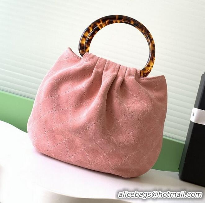 Promotional Chanel Original Suede Calfskin Small Hobo Bag AS6022 Pink 2025
