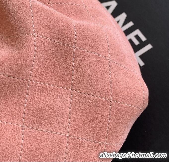 Promotional Chanel Original Suede Calfskin Small Hobo Bag AS6022 Pink 2025