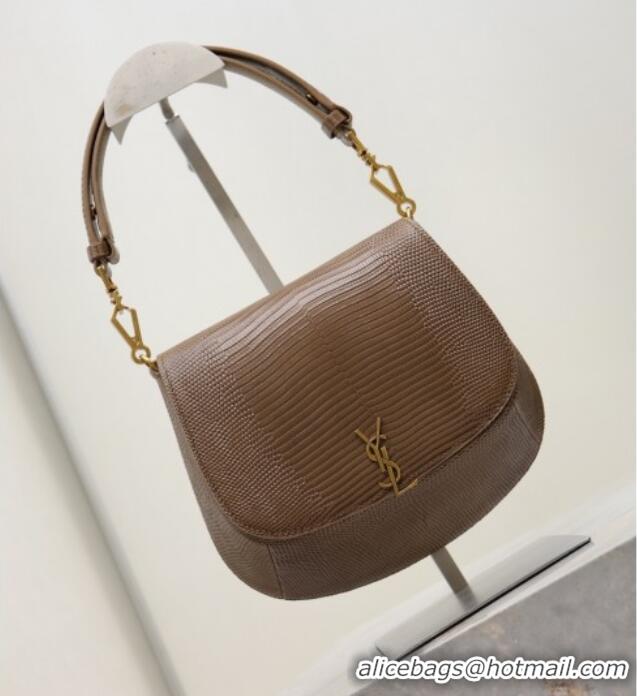 ​Inexpensive Saint Laurent Voltaire Bag in Lizard Calf Leather 753824 Brown 2026