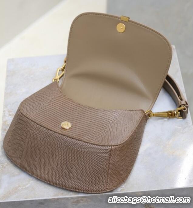 ​Inexpensive Saint Laurent Voltaire Bag in Lizard Calf Leather 753824 Brown 2026