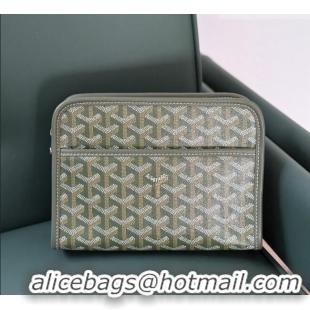 Famous Brand Goyard Jouvence Toiletry Clutch Bag PM 020800 Khaki Green 2025