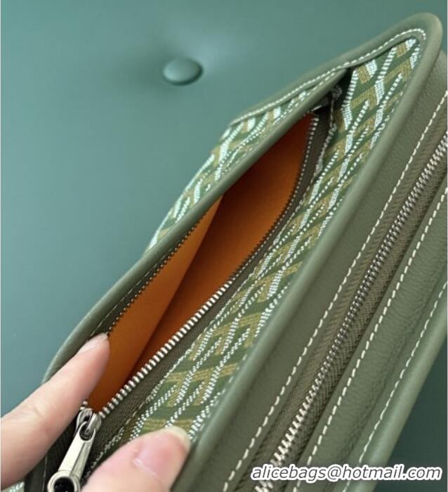 Famous Brand Goyard Jouvence Toiletry Clutch Bag PM 020800 Khaki Green 2025