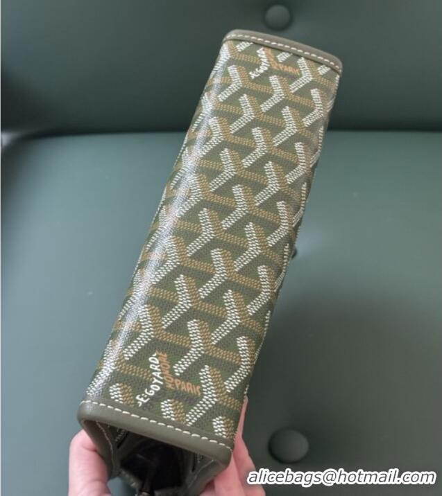 Famous Brand Goyard Jouvence Toiletry Clutch Bag PM 020800 Khaki Green 2025