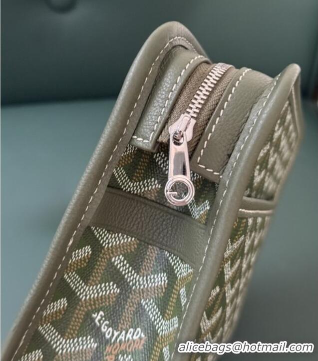 Famous Brand Goyard Jouvence Toiletry Clutch Bag PM 020800 Khaki Green 2025