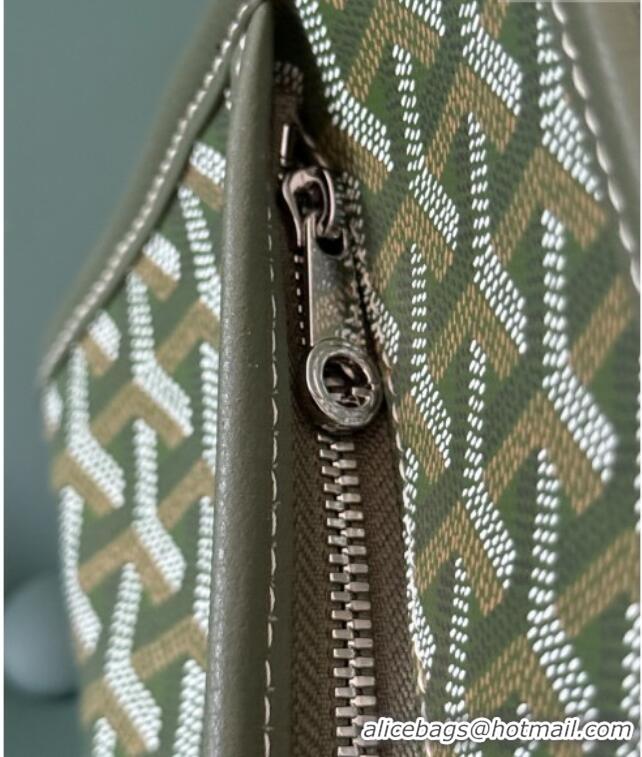 Famous Brand Goyard Jouvence Toiletry Clutch Bag PM 020800 Khaki Green 2025