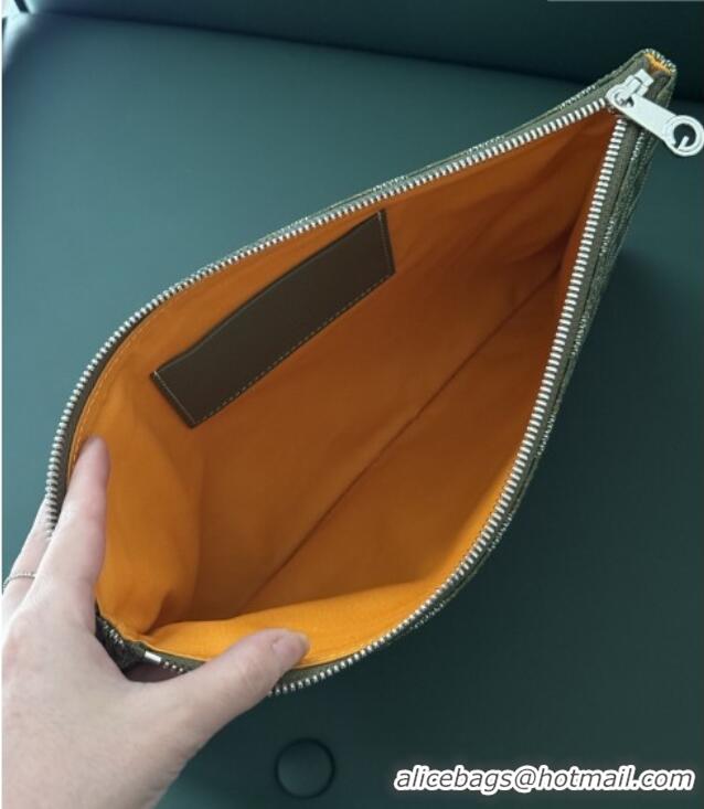 Good Quality Goyard Senat MM Pocket Pouch 1061 Khaki Green 2025