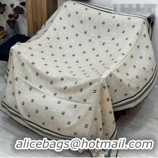 Buy Inexpensive Chanel Cashmere & Silk Square Scarf CH011601 Beige 2026