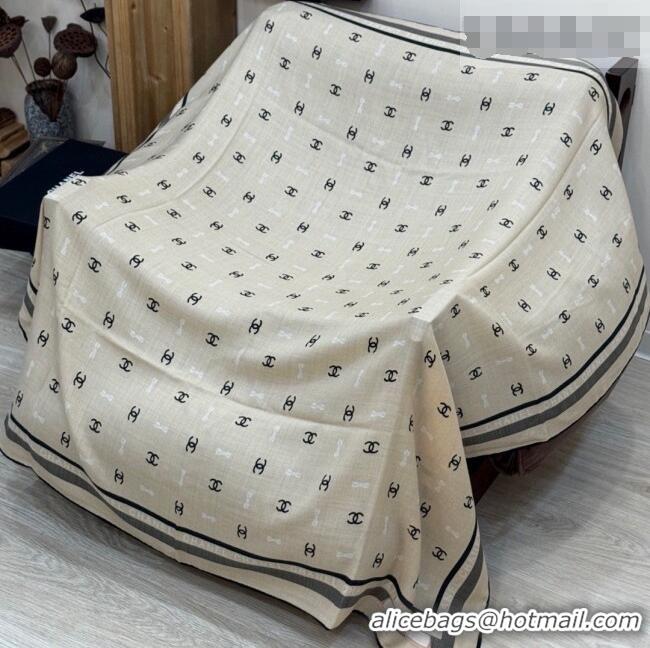 Buy Inexpensive Chanel Cashmere & Silk Square Scarf CH011601 Beige 2026