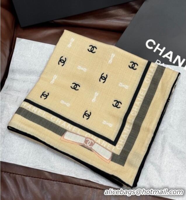 Buy Inexpensive Chanel Cashmere & Silk Square Scarf CH011601 Beige 2026